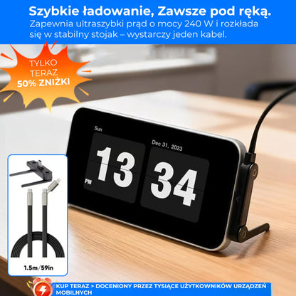 Kabel USB-C 240 W z obrotową podstawką 360°