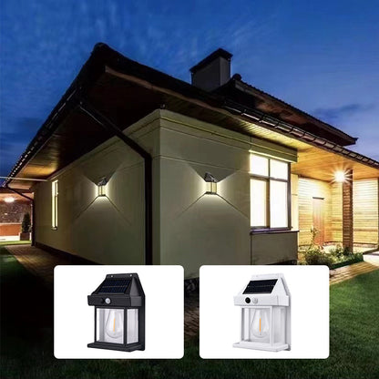 Solarna lampa ścienna