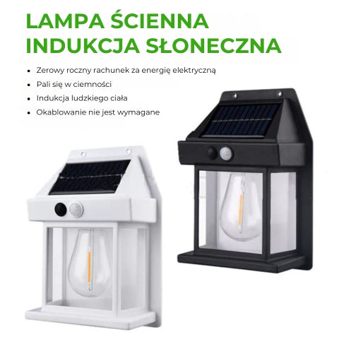 Solarna lampa ścienna