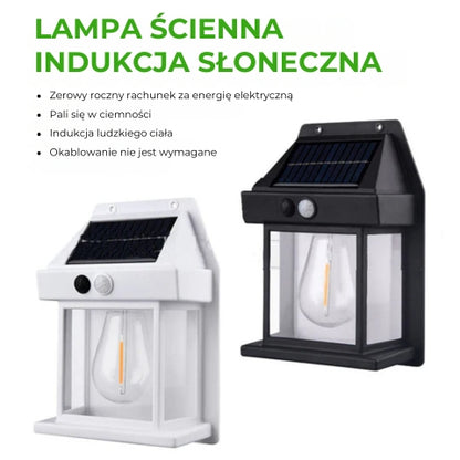 Solarna lampa ścienna