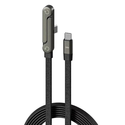 Ergonomiczny kabel 2 w 1 do szybkiego ładowania i podstawka pod telefon