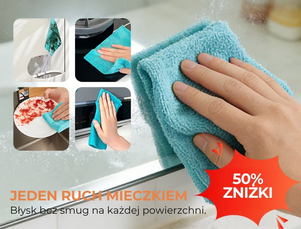 Ściereczki z mikrofibry (20 sztuk wielokrotnego użytku)