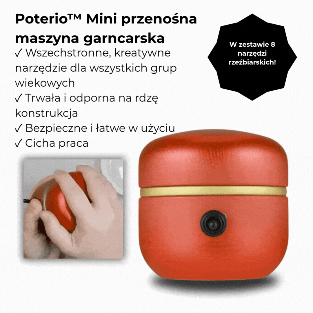 Poterio™ | Mini przenośna maszyna garncarska
