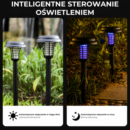 Solarna lampa ogrodowa LED odstraszająca komary