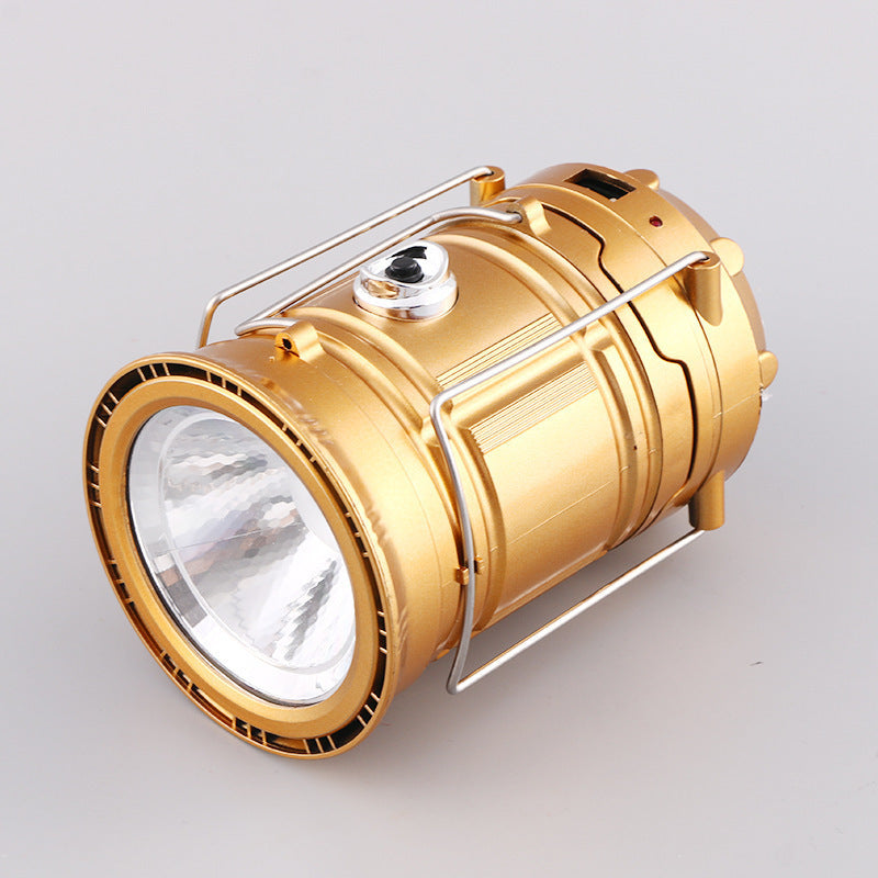 Solarna latarnia kempingowa 2w1 z USB
