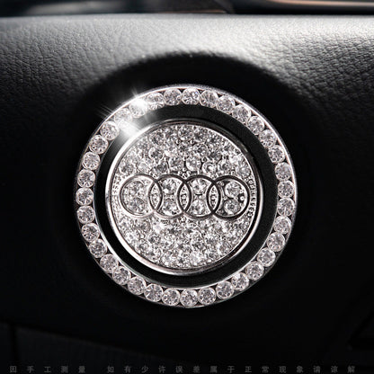 Ozdobny pierścień „Bling Ring” na samochodowy przycisk Start/Stop