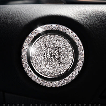 Ozdobny pierścień „Bling Ring” na samochodowy przycisk Start/Stop