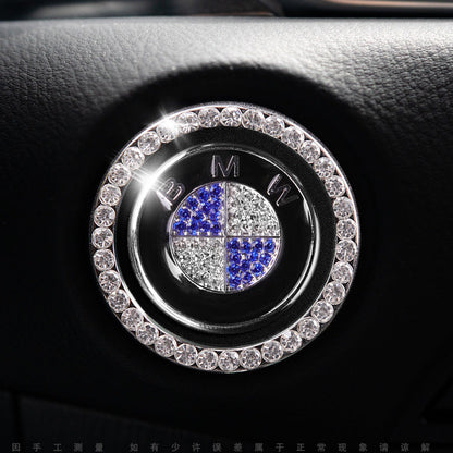 Ozdobny pierścień „Bling Ring” na samochodowy przycisk Start/Stop