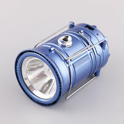 Solarna latarnia kempingowa 2w1 z USB