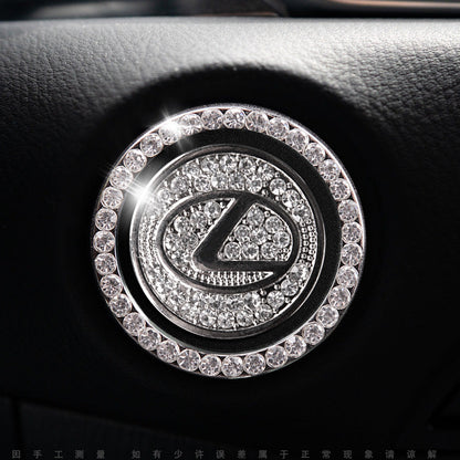 Ozdobny pierścień „Bling Ring” na samochodowy przycisk Start/Stop