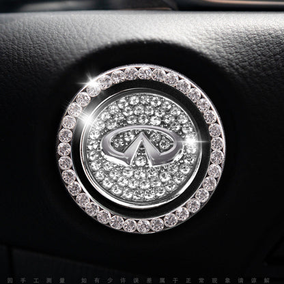Ozdobny pierścień „Bling Ring” na samochodowy przycisk Start/Stop