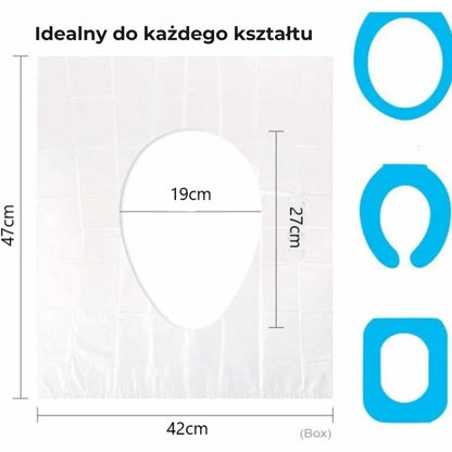 Biodegradowalne pokrowce na toalety publiczne (50 sztuk) – higieniczne i ekologiczne