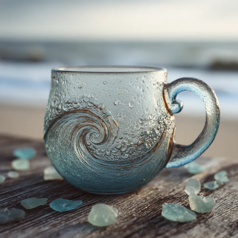 Szklany kubek Ocean Wave