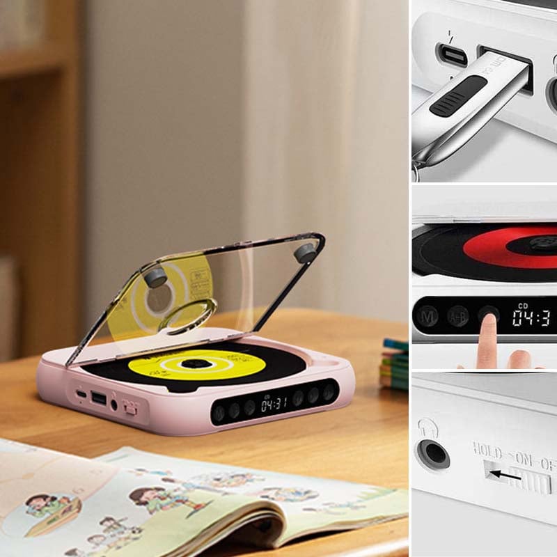 Przenośny odtwarzacz CD z Bluetooth