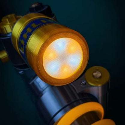 Regulowana lampa LED w kształcie amortyzatora