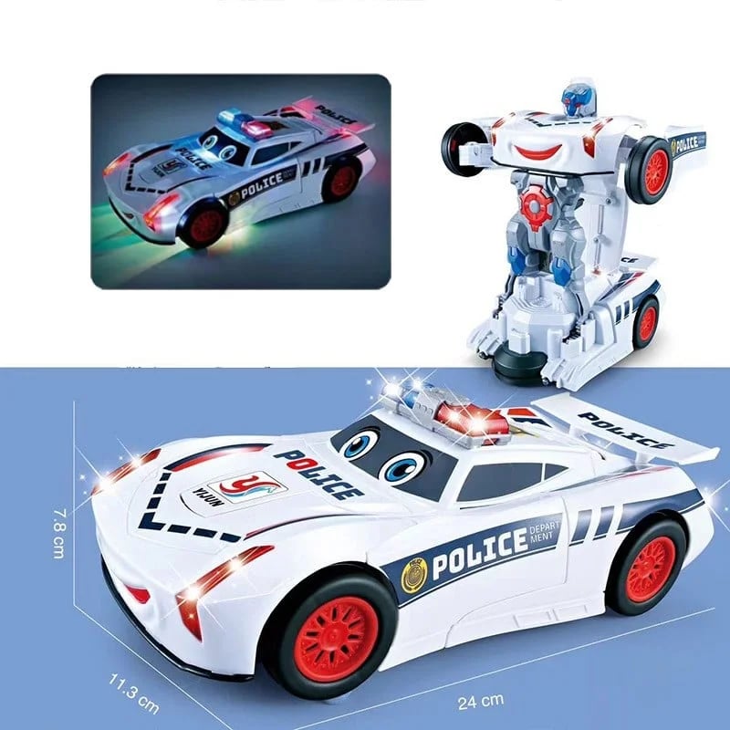Transformujący samochód-robot dla dzieci