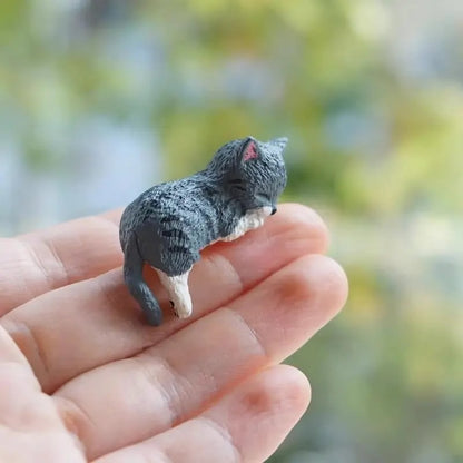 Ręcznie malowane figurki kotów na biurko 😺