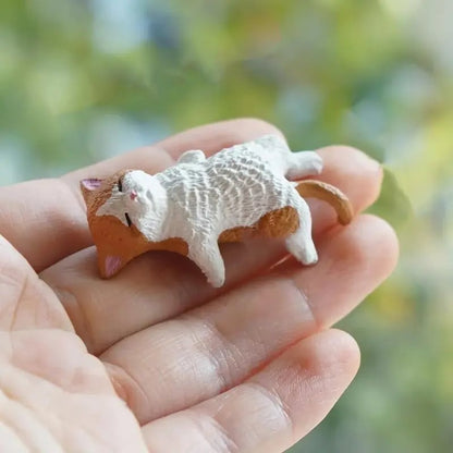 Ręcznie malowane figurki kotów na biurko 😺