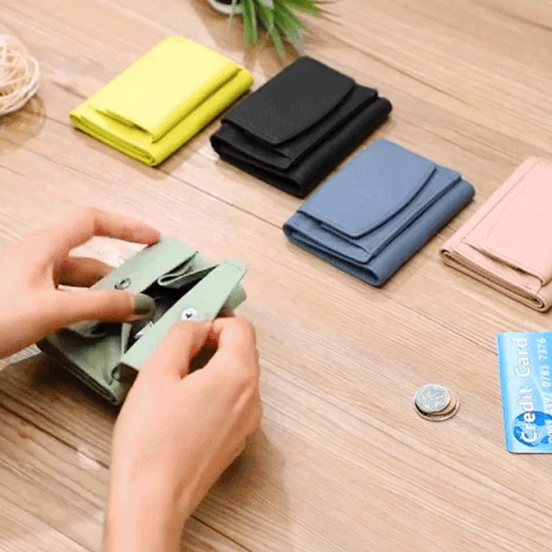 Ręcznie wykonany skórzany portfel RFID z prawdziwej skóry
