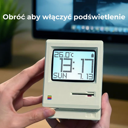 Retro Maclock Mini Mac Zegar