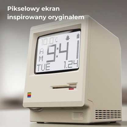Retro Maclock Mini Mac Zegar