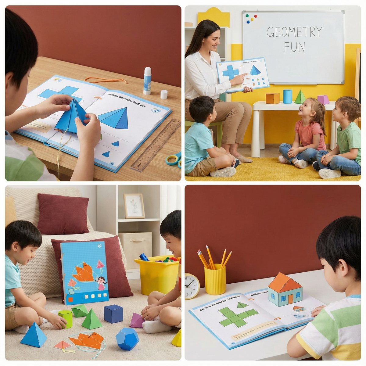 Podręcznik do geometrii przestrzennej 3D dla dzieci
