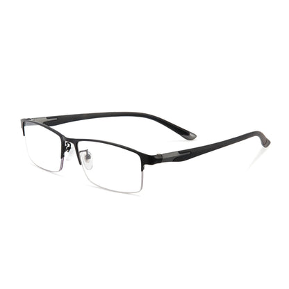 Ultralekkie fotochromowe okulary do czytania z metalową oprawką