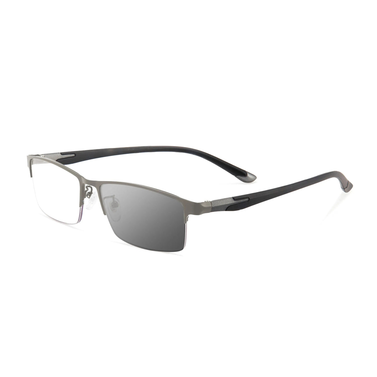 Ultralekkie fotochromowe okulary do czytania z metalową oprawką