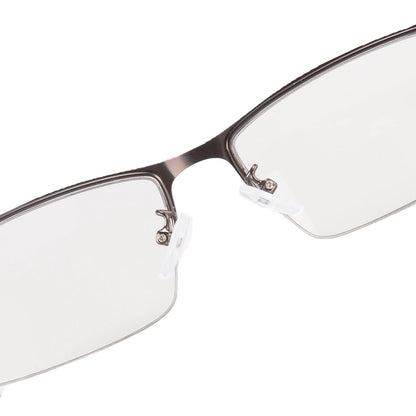 Ultralekkie fotochromowe okulary do czytania z metalową oprawką