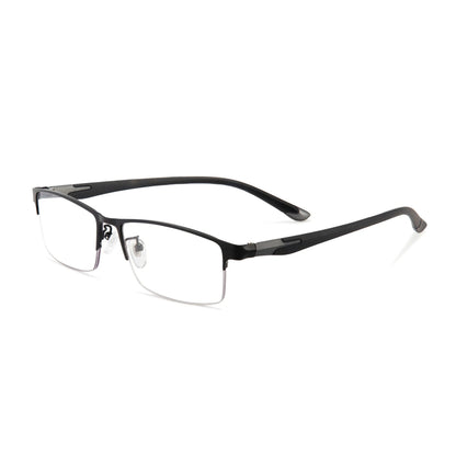 Ultralekkie fotochromowe okulary do czytania z metalową oprawką