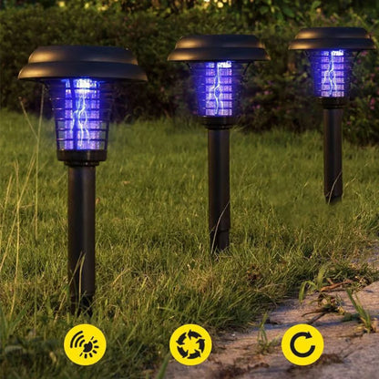Solarna lampa ogrodowa LED odstraszająca komary