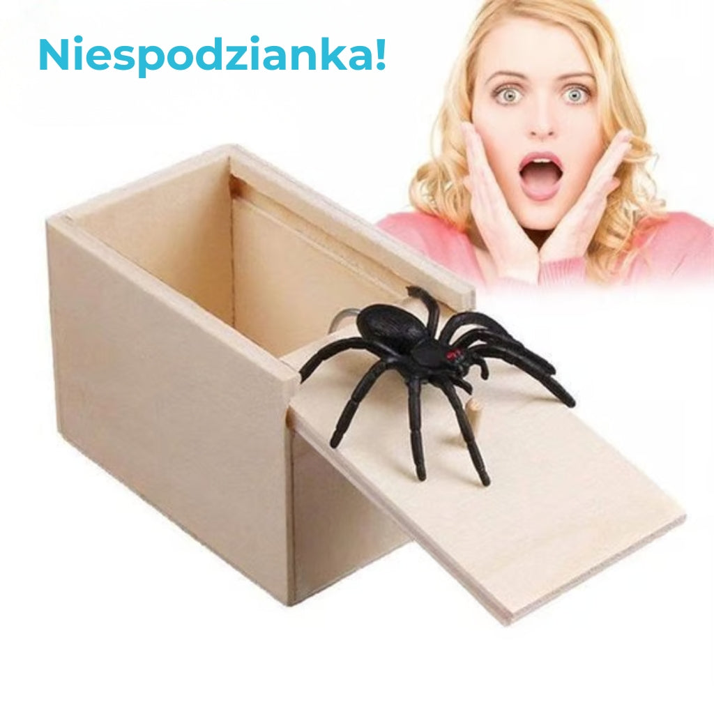 Pudełko z wyskakującym pająkiem (Imprezy i pranki)